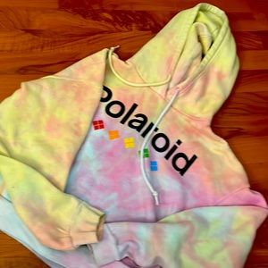 Tye dyed polaroid hoodie